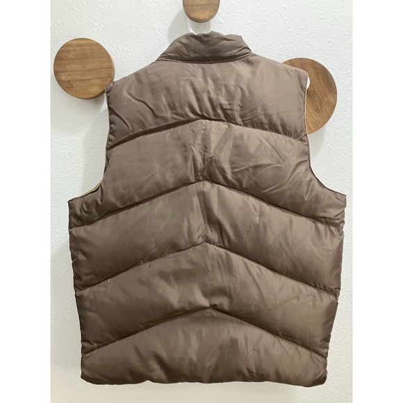 CAMEL Vest Camel/Brown Reversible Northern Goose Down Puffer Size Small - Picture 8 of 11
